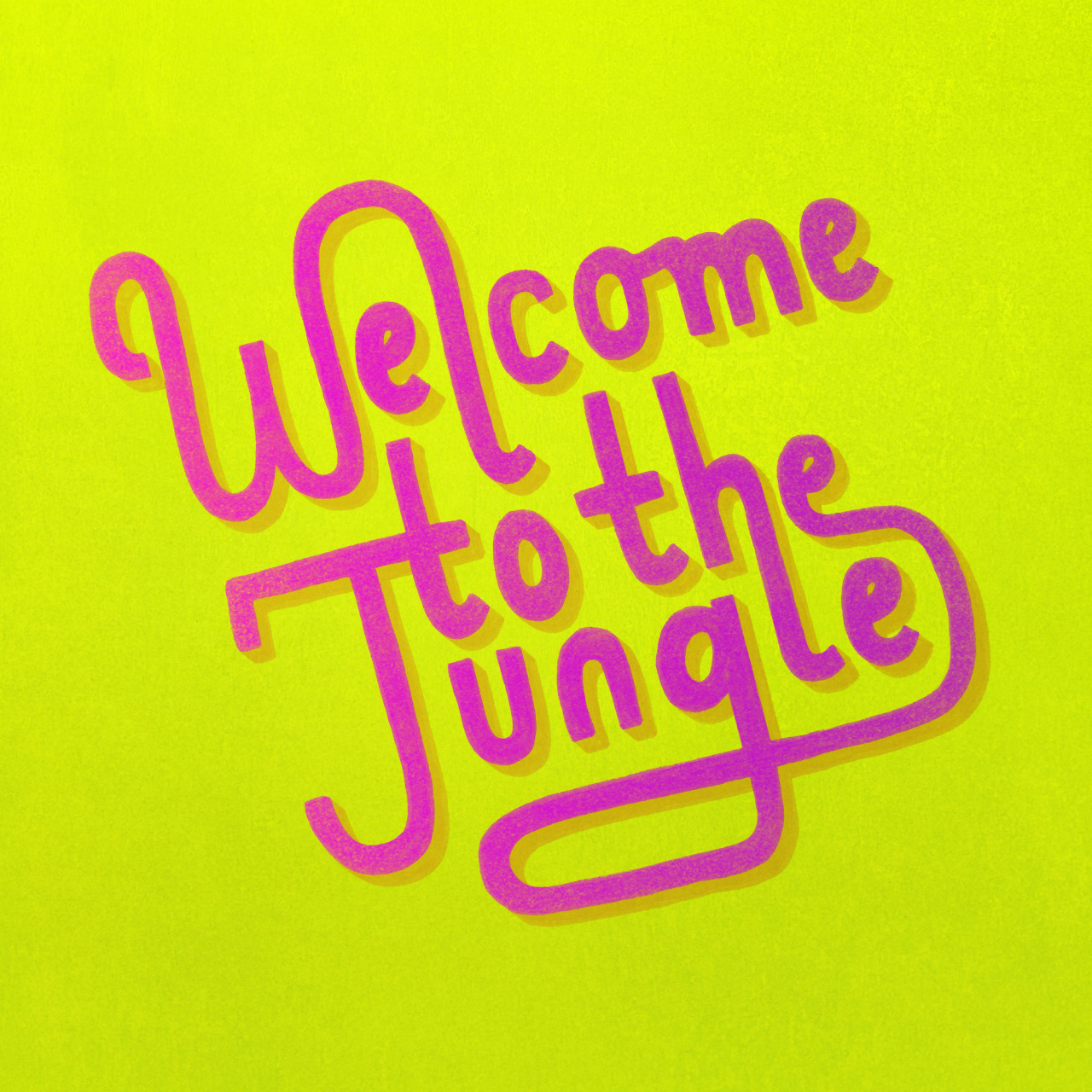 Welcome to the Jungle Lettering